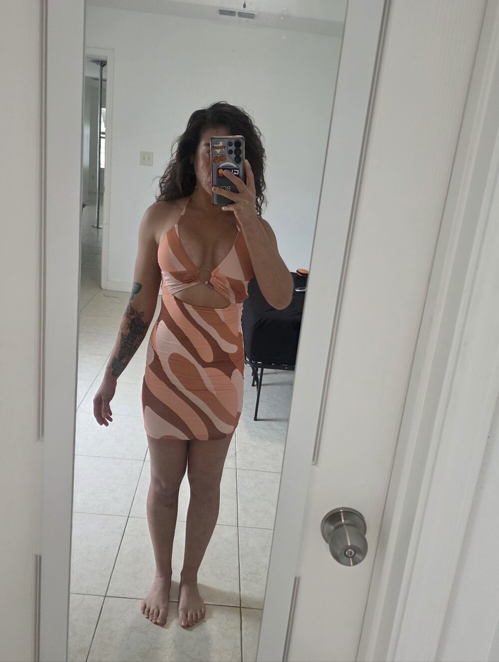 Princess Polly Cut Out Tied Straps Mini Dress